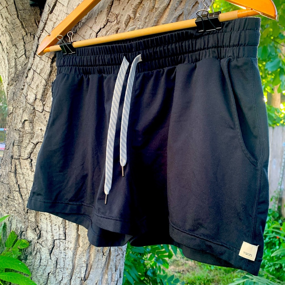 Vuori black shorts, worn, good condition